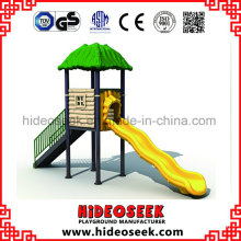 Small Children Plastic Outdoor Playground with Wave Slide